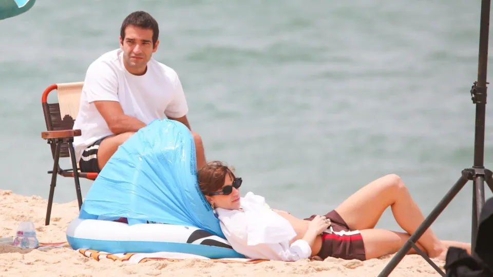 Alice Wegmann e Humberto Carrão gravam finais de 'Vale Tudo' no Rio