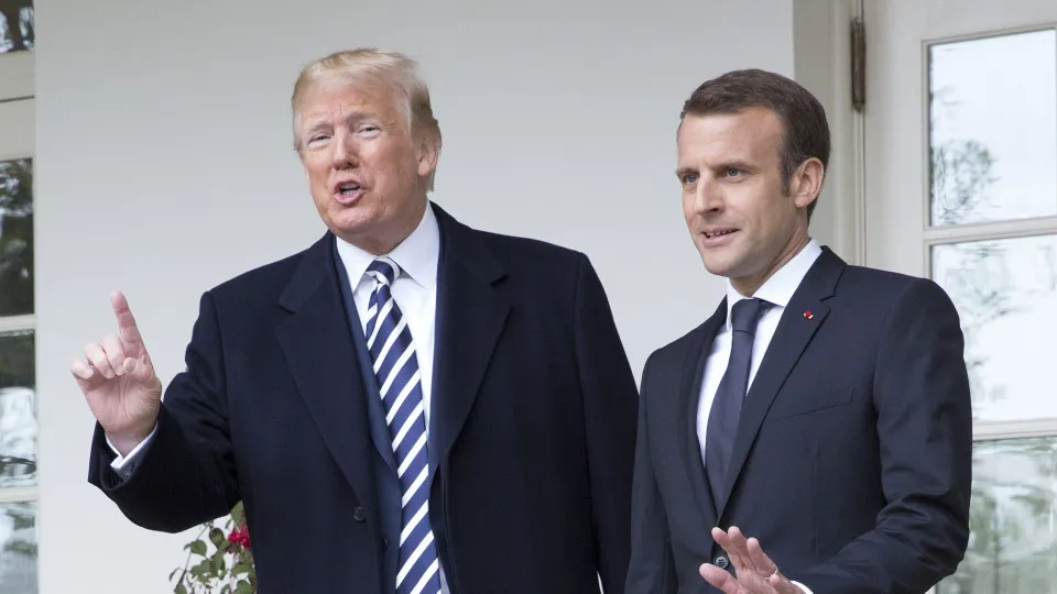 Trump quer desmembrar a União Europeia, diz Macron