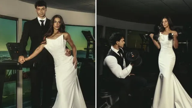 Filho de Carla Perez e Xanddy anuncia casamento e surpreende com ensaio em academia